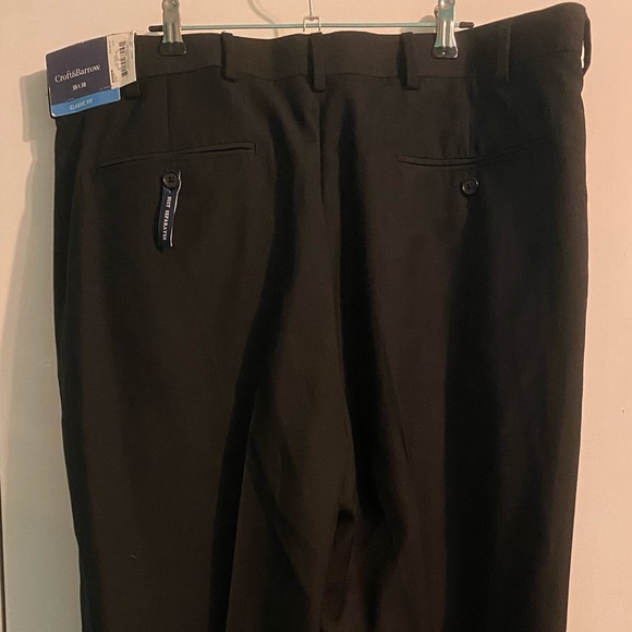 NWT - Men's Black Classic-Fit Dress Pants - Picture 4 of 8